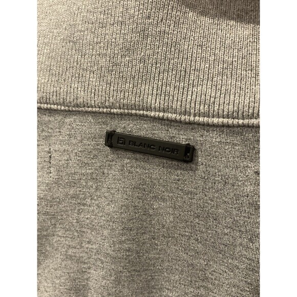 Blanc Noir Jacket Womens Medium Vector Thindown White Black Gray Heather Zip Up - Picture 10 of 13